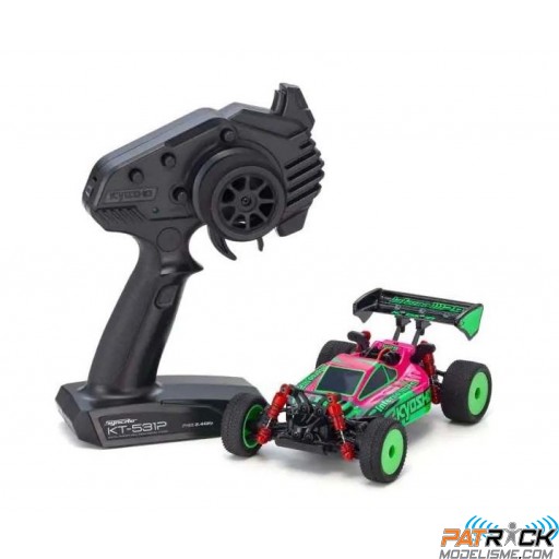 Kyosho Mini-Z Buggy MB010 INFERNO MP9 TKI3 Rose/Vert READYSET