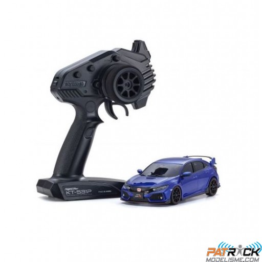 Kyosho Mini-Z AWD Honda Civic type R Bleu