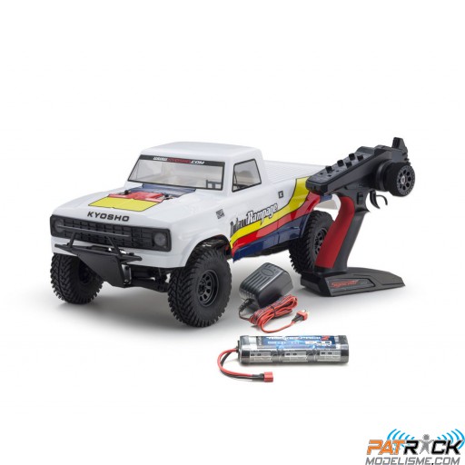 Kyosho OUTLAW RAMPAGE 1:10 EP 2WD TRUCK (KT231P) T1 Blanc readyset