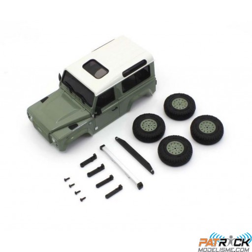 Kyosho Carrosserie Land Rover Defender 90 Heritage Green Mini-Z 4X4 MX-01