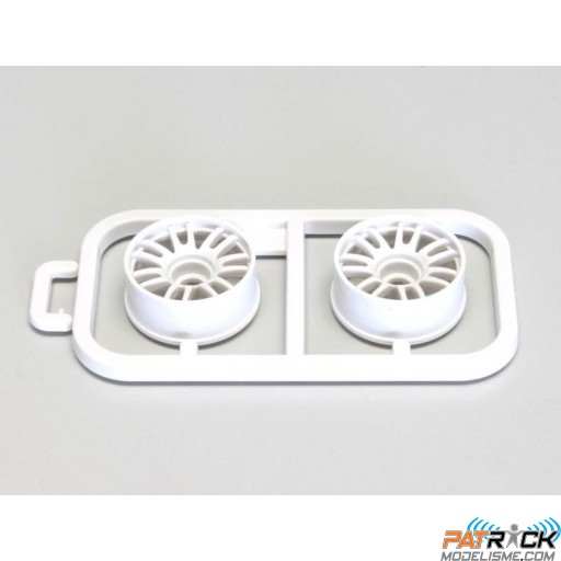 Jantes Kyosho Mini-Z MR03 Etroites-Deport 1.0 (2) Blanches