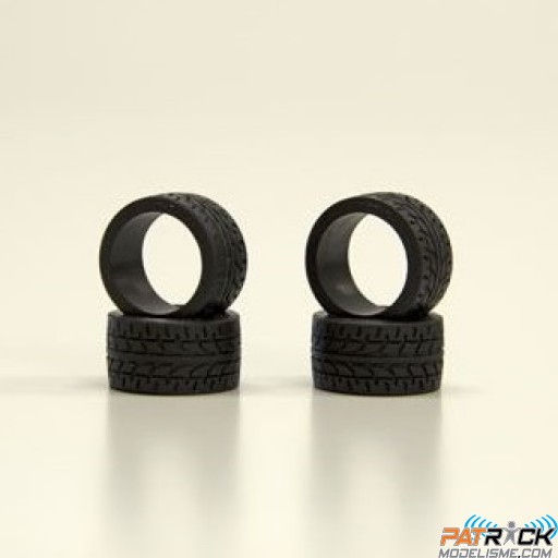 Pneus Kyosho Mini-Z Radial 30 Shore (4) Larges