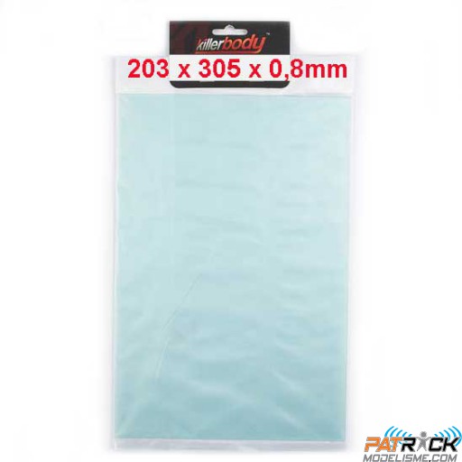 Plaque lexan 203x305x0,8mm Killerbody