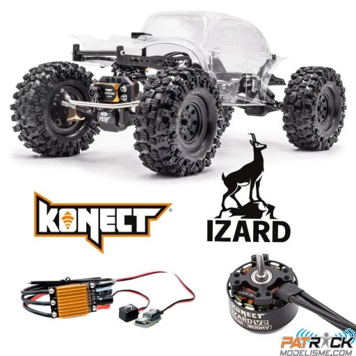 Hobbytech CRX2 MAD PERF + combo Izard 80 -1800Kv 1/10e Kit à monter SUR-COMMANDE