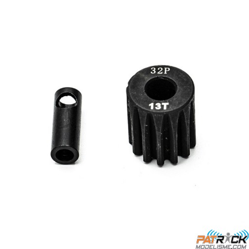 Pignon moteur 13 dents 32dp/M0.8 - axe 5mm