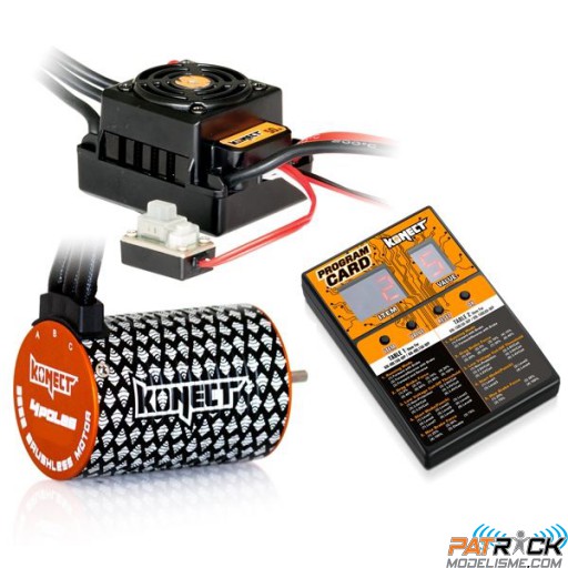 KONECT combo B4 brushless WP 50A+ moteur 4P 3652SL 5400KV+carte