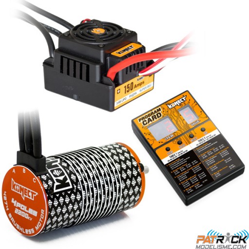 KONECT combo M9 1/8e Brushless 1/8e 150Amp WP + Moteur 4P. 4274 2200KV + carte