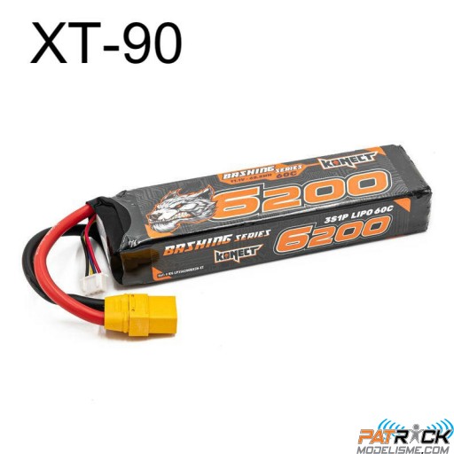 Accu LiPo Konect 6200mah 11.1V 60C 3S1P XT90