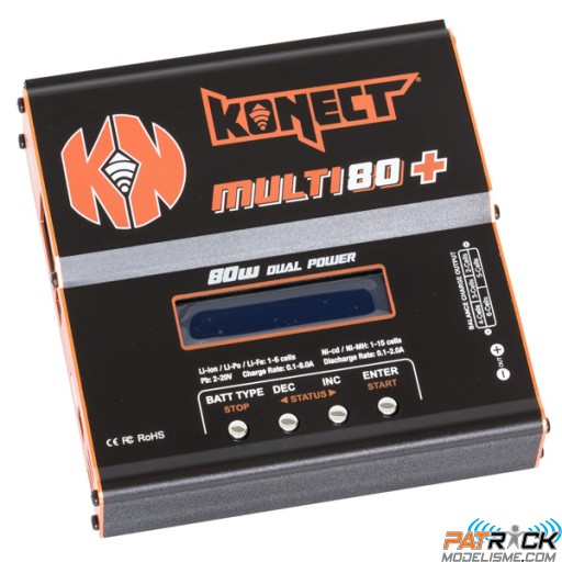 Chargeur KONECT Multi 80+ 80W 6A - 12v/220v