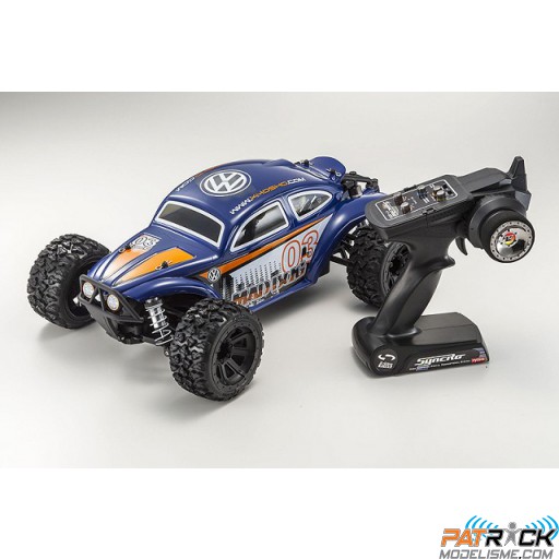 Kyosho MAD BUG TYPE2 EP 4WD 1/10 READYSET EP KT200 2.4Ghz BLEU
