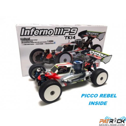 Kyosho INFERNO MP9 TKI4 Nitro READYSET (Picco Rebel XL 4.0cc)