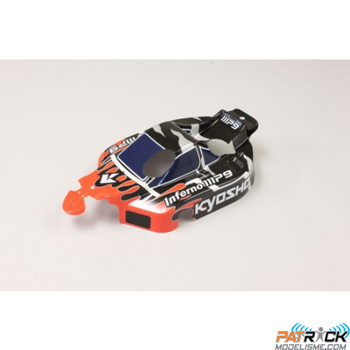 Carrosserie imprimée rouge – INFERNO MP9 READYSET T1