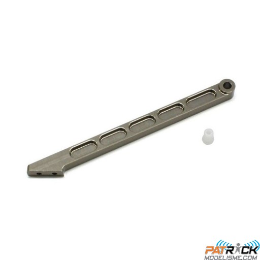 Renfort de chassis aluminium arrière Gunmétal - INFERNO MP9
