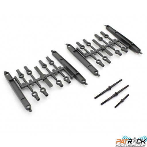 Bras de suspension supérieurs et tirants direction Kyosho Mad Wagon