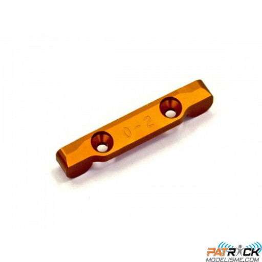Cale aluminium arrière (chasse 0 / pincement 2) MINI-Z AWD DWS
