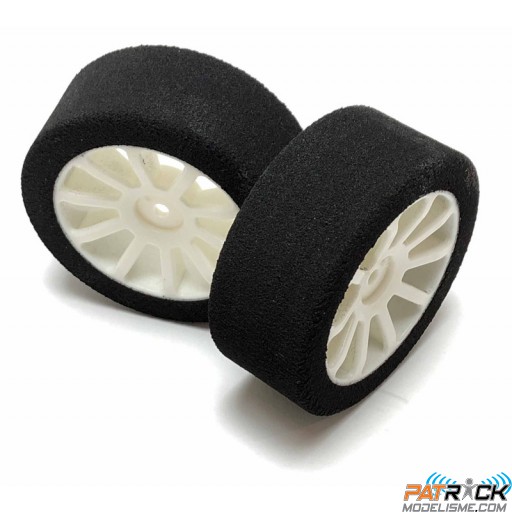 Roues Kronos Superturismo Pneus mousse 35° Avant/Arrière 26mm + Jantes 1/10 piste