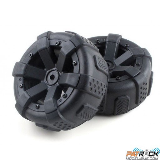 Roues KYOSHO pneus et jantes NEXXT 1:10 EP (2)