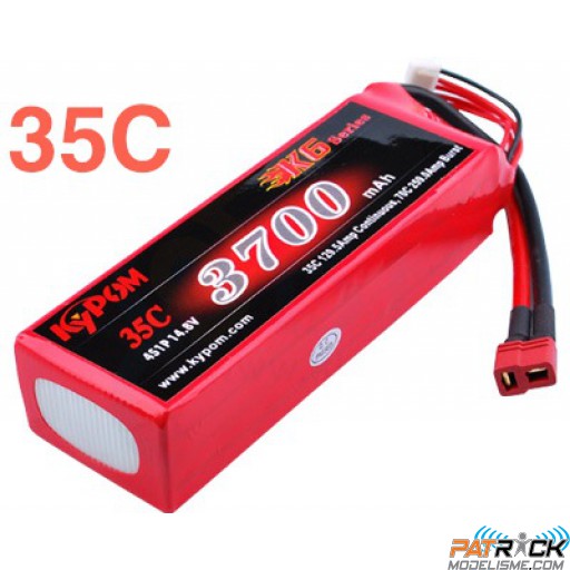 Accu LiPo Kypom 3700 mAh 14,8V 4S 35C Dean