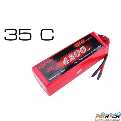 Accu LiPo Kypom 4200 mAh 14.8V 4S 35C Dean