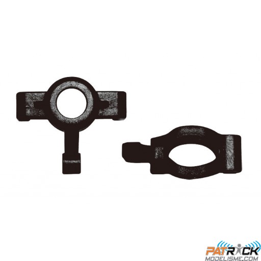 Porte-moyeux avant D/G et moyeux de direction Absima 1/18e