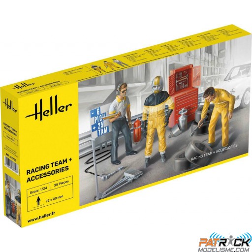 1/24e Heller Racing Team + accessoires