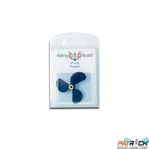 Hélice tripale plastique gauche m4 50mm (1pc) Billing Boat