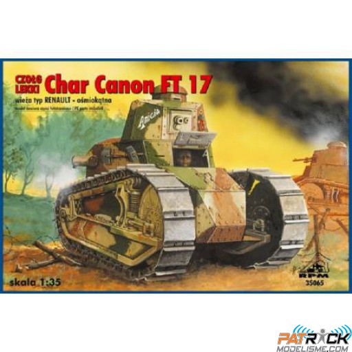 1/35e Rpm Char léger Berliet FT-17 tourelle octogonale canon de 37mm 1940