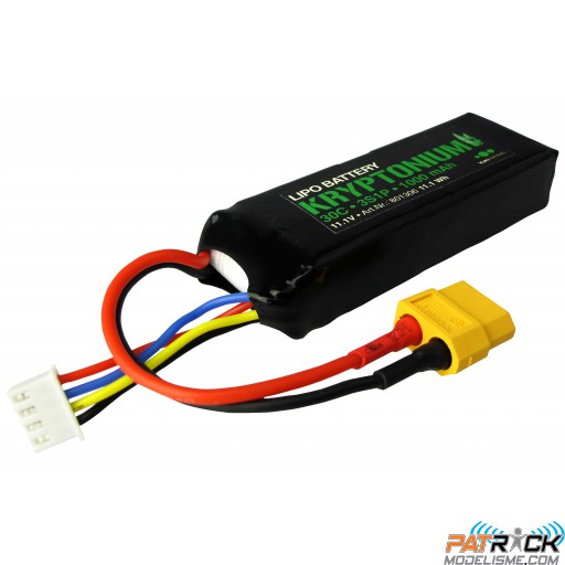 Accu LiPo KRYPTONIUM 3s1p 11,1V 1000mAh 30C XT60