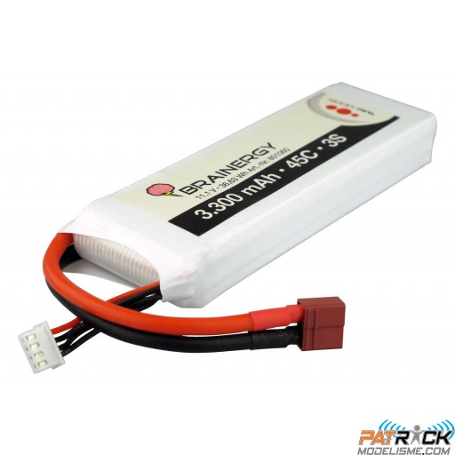 Accu LiPo BRAINERGY 3s1p 11,1V 3300mAh 45C Dean