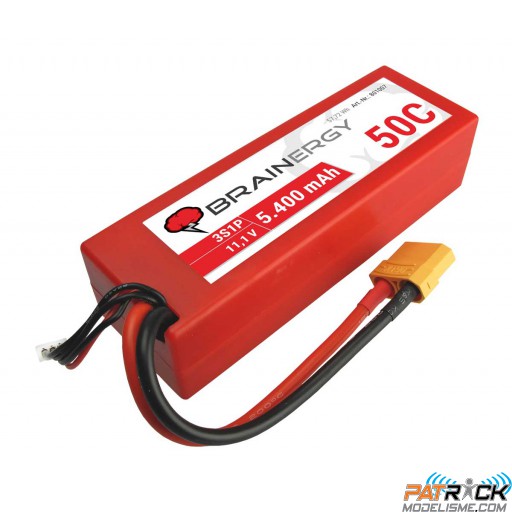 Accu LiPo BRAINERGY Hardcase 3s1p 11,1V 5400mAh 50C XT90