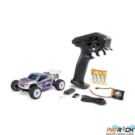 1/28e Losi Micro-T 2S 2WD Stadium Truck Argent RTR