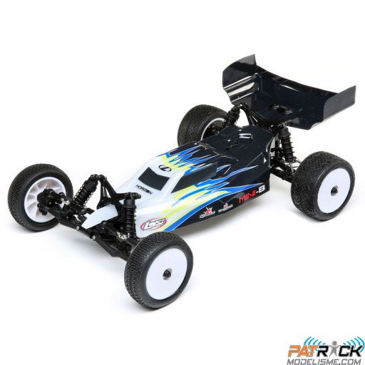 Losi Mini-B Brushed Buggy 2WD 1/16e Noir/Blanc Prête à rouler