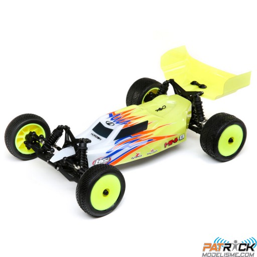 Losi Mini-B Brushed Buggy 2WD 1/16e Jaune/Blanc Prête à rouler