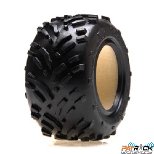 Pneus avant/arrière + mousse - Mini-Smasher (2): Mini-T 1/18- ECX SMASH