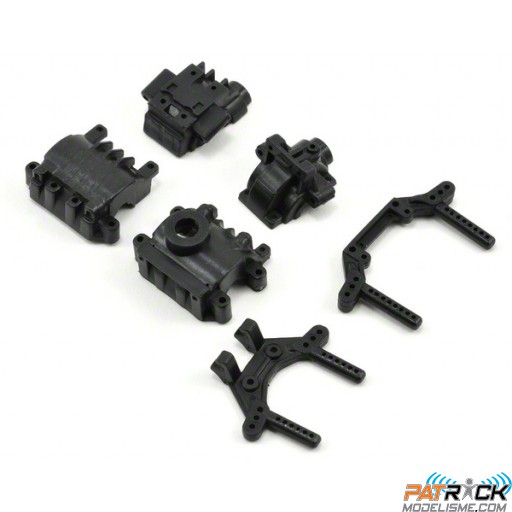 Supports d'amortisseurs de carrosserie et couvercles de différentiels - 1/24 Micro SCT, Rally,Truggy