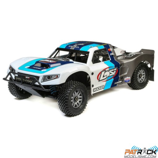 Losi 5IVE-T 2.0 V2 4WD SCT Gas BND: Gris/Bleu/Blanc 1/5E