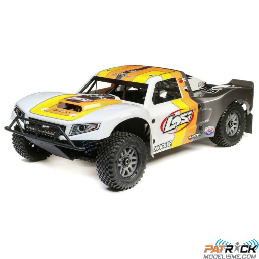 Losi 5IVE-T 2.0 V2 4WD SCT Gas BND: Gris/Orange/Blanc 1/5E