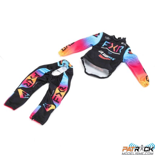 Pantalon et maillot motard bleu : Promoto-MX
