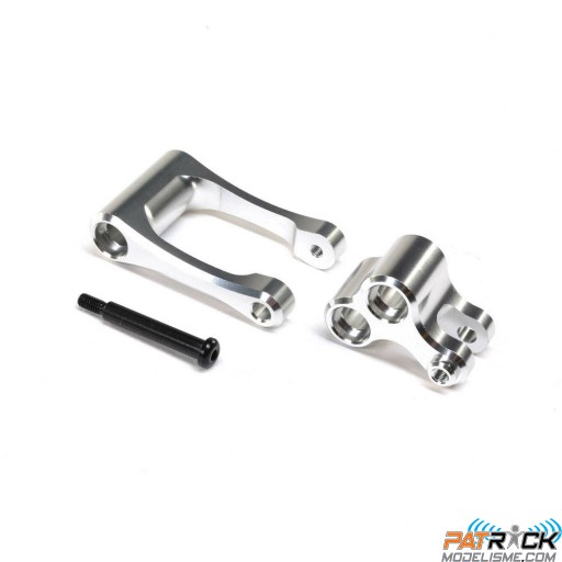 Basculeur d'amortisseur arrière en aluminium argent : Promoto-MX SUR-COMMANDE