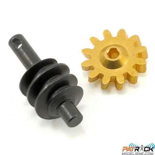 Ensemble roue/vis sans fin de transmission : 1/24 MRC/4X4 TREKKER