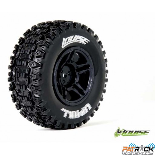 Roues Louise RC SC-Uphill Noir Hexa 12mm arrière short course 1/10e
