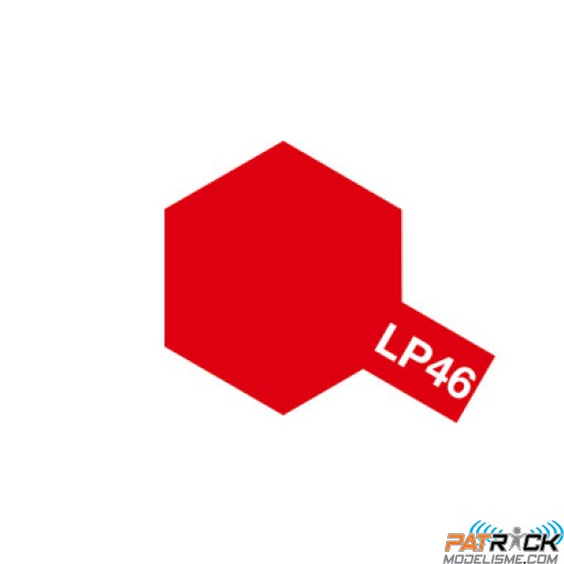 Pot de peinture laquée Tamiya LP-46 rouge métal pur 10ml