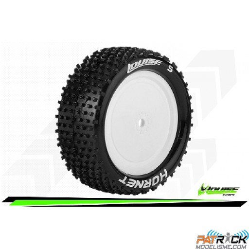Roues Louise RC E-HORNET Soft Jantes 2.2 blanche - Hexagone 12mm - 4WD avant buggy 1/10