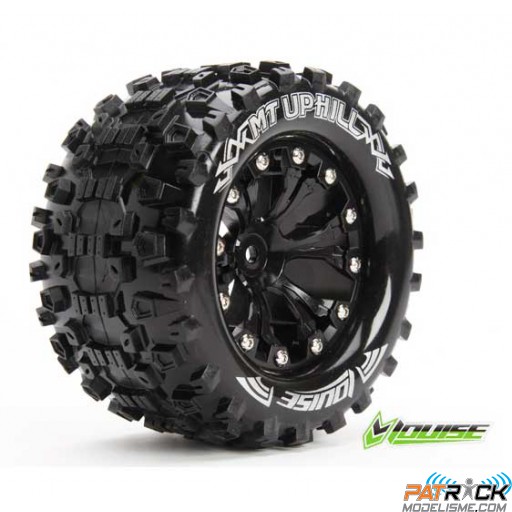 Roues Louise RC MT-Uphill Jantes 2.8 Noir Monster 4x2 AVANT 1/10e