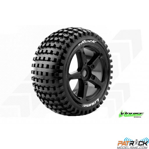 Roues Louise RC T-ROCK Jantes à baton noir Hexagone 17 Stadium Truck 1/8
