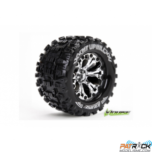 Roues Louise RC MT-UPHILL Jantes 2.8" chrome - Hexa 12mm - Monster Truck 1/10