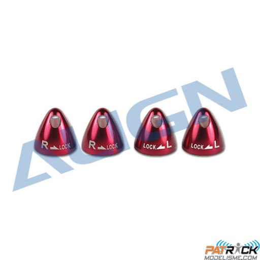 Écrous d'hélices MR25/P alu rouge Align