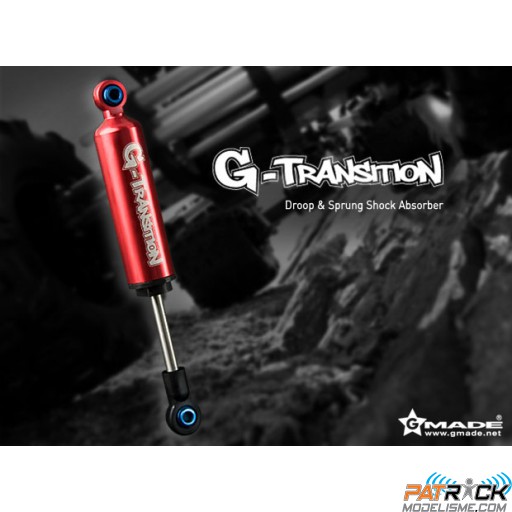 Amortisseur Alu G-TRANSITION Gmade 80mm rouge 4pcs - Scale 1/10