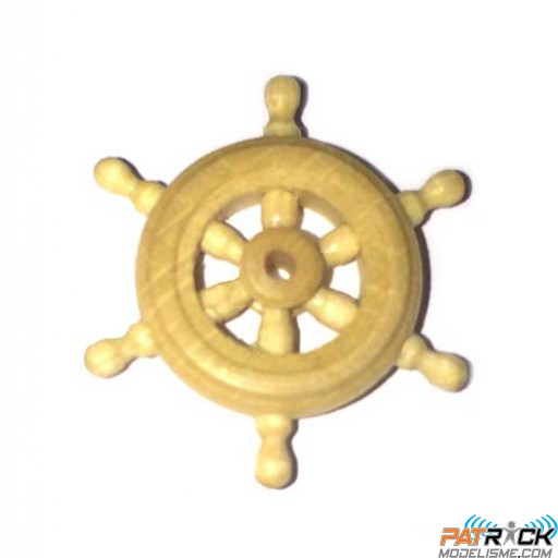 Roue de barre en bois diamètre 20mm pièce