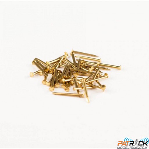 Clous laitons 0.7 x 12mm pour bateaux